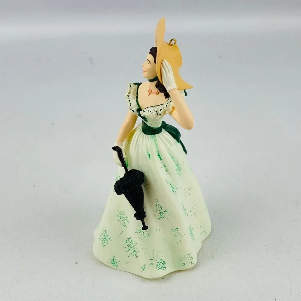 Hallmark Scarlett O'Hara Ornament #2 Collectors Series Green Barbeque Dress 1998